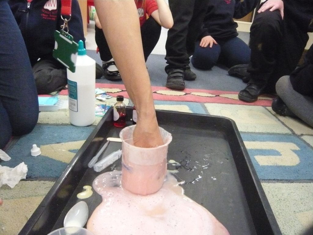 Science Week: Exploding lava slime – Village Schools Partnership Blog